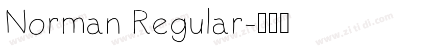 Norman Regular字体转换